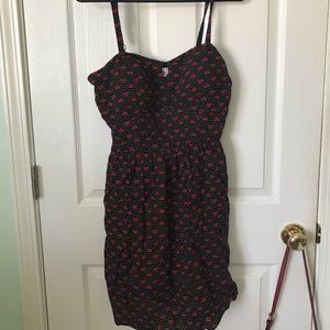 Black dress with kiss design (NEVER WORN)